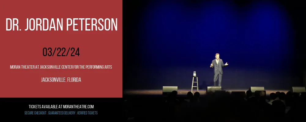 Dr. Jordan Peterson at Moran Theater At Jacksonville Center for the Performing Arts