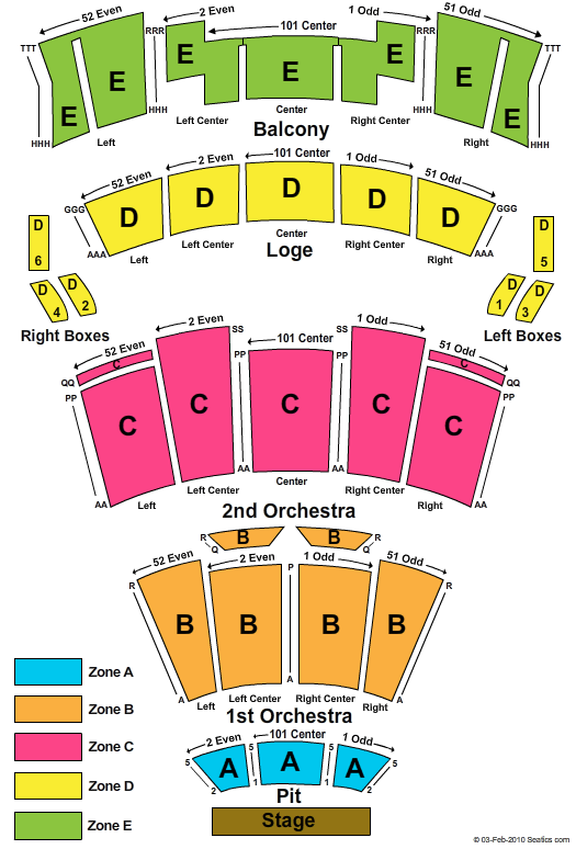 Phillips Center Gainesville Seating Chart