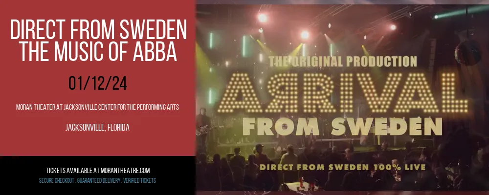 Direct From Sweden - The Music of ABBA at Moran Theater At Jacksonville Center for the Performing Arts