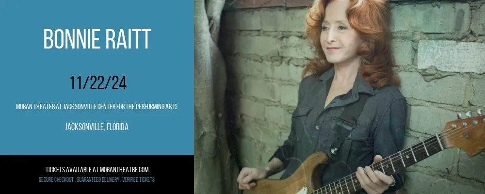 Bonnie Raitt at Moran Theater At Jacksonville Center for the Performing Arts